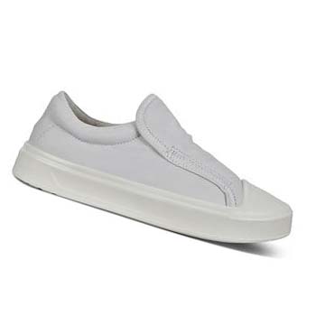 Women's Ecco Flexure T-cap Slip-on Casual Shoes White | SG 64QMA